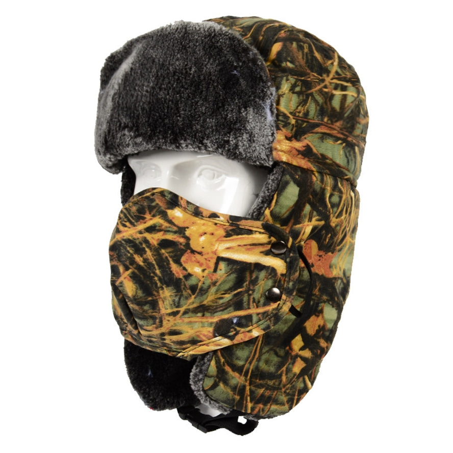 Camouflage Winter Snow Warm Cap