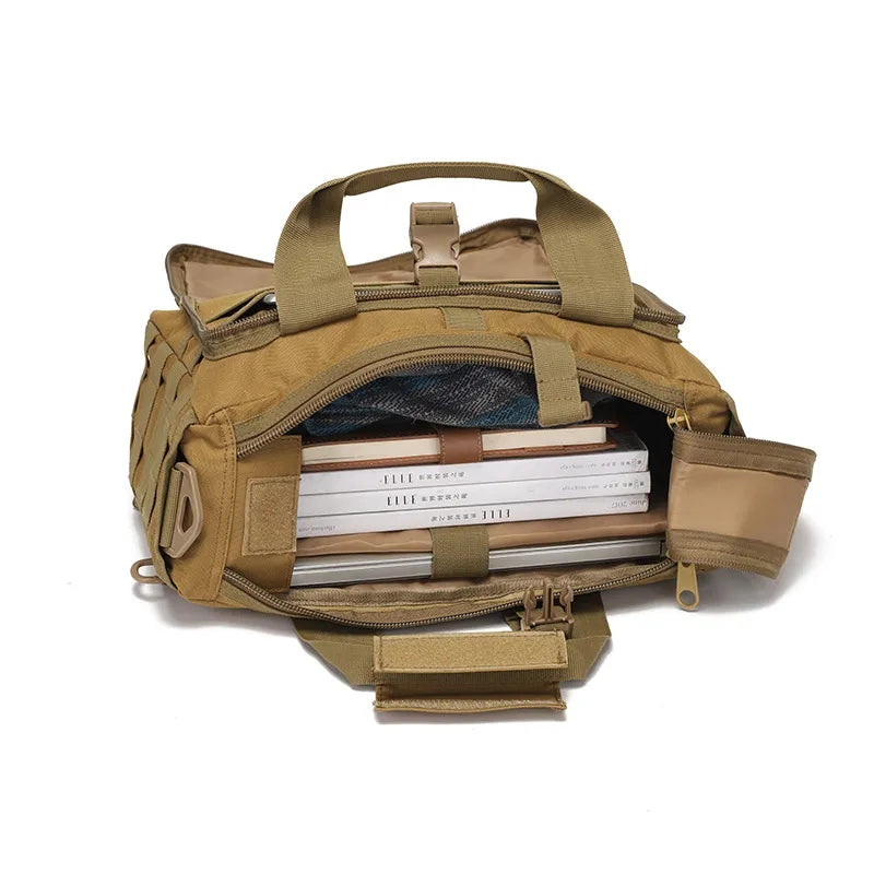 Tactical Multifunction Backpack Nylon Messenger Shoulder Bag Laptop Handbag