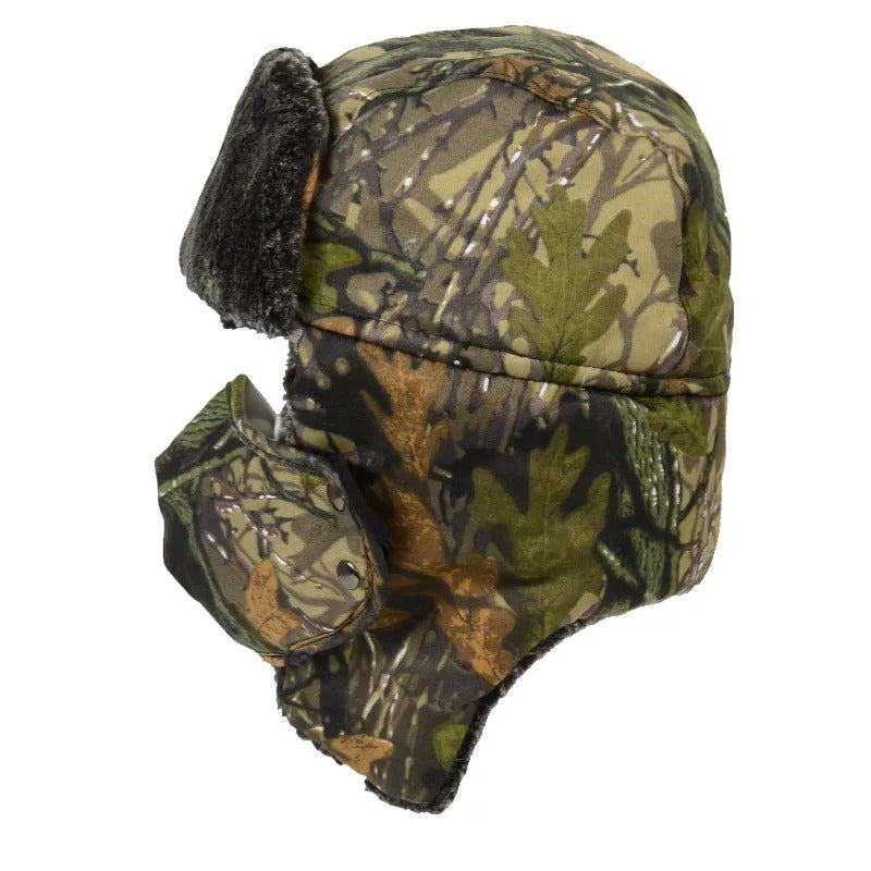 Camouflage Winter Snow Warm Cap