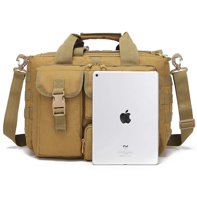 Tactical Multifunction Backpack Nylon Messenger Shoulder Bag Laptop Handbag
