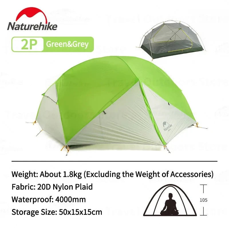 Naturehike Mongar 2 Person 20D Camping Tent