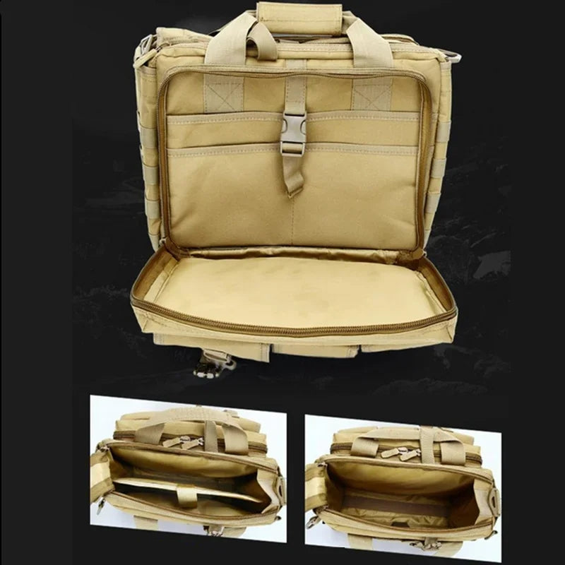 Tactical Multifunction Backpack Nylon Messenger Shoulder Bag Laptop Handbag