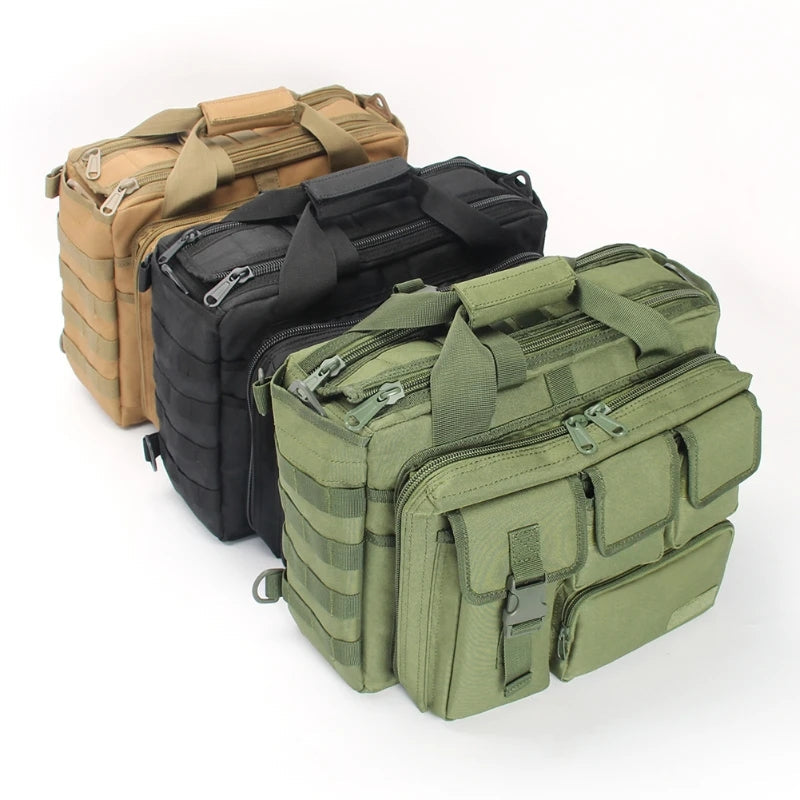 Tactical Multifunction Backpack Nylon Messenger Shoulder Bag Laptop Handbag