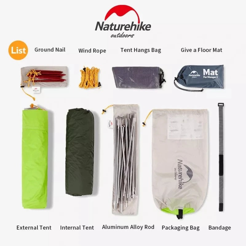 Naturehike Mongar 2 Person 20D Camping Tent