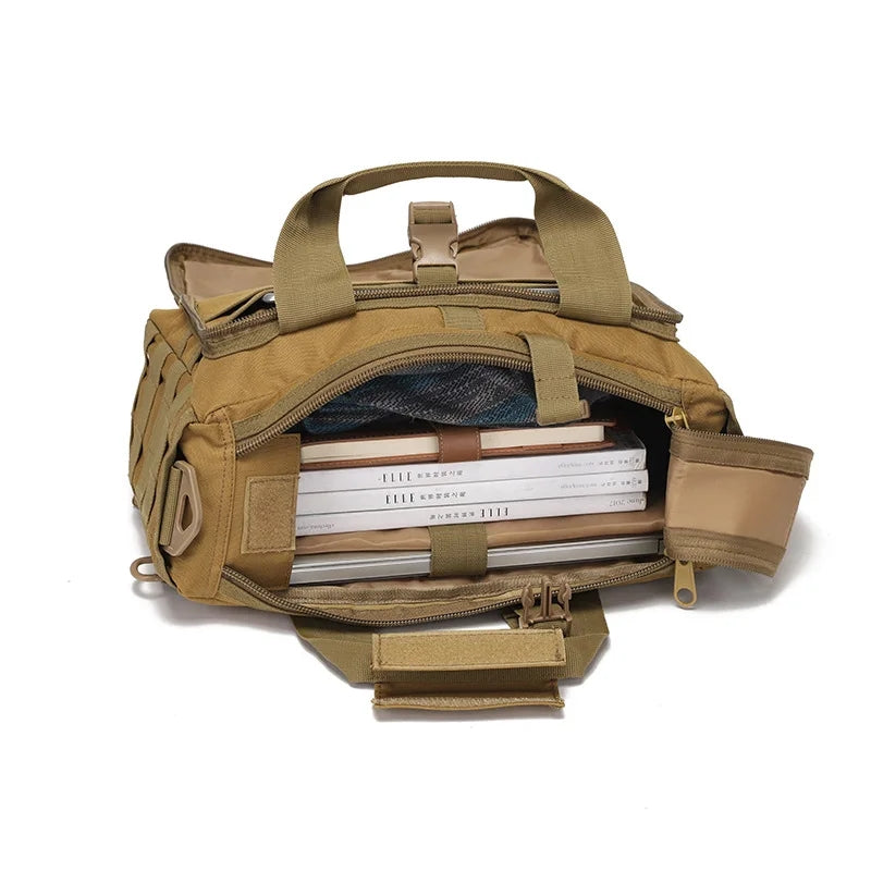 Tactical Multifunction Backpack Nylon Messenger Shoulder Bag Laptop Handbag
