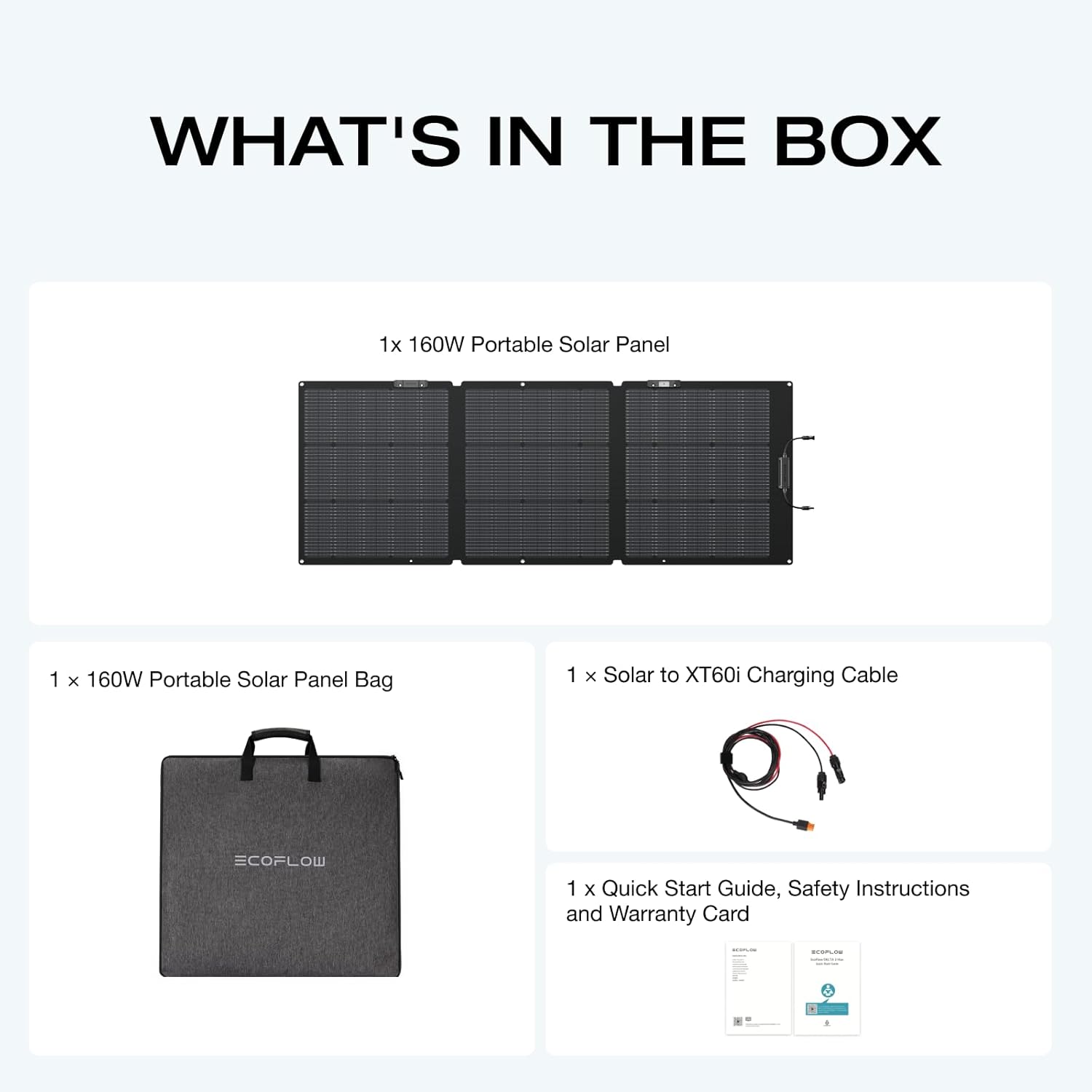 ECOFLOW 160W Watt Portable Solar Panel