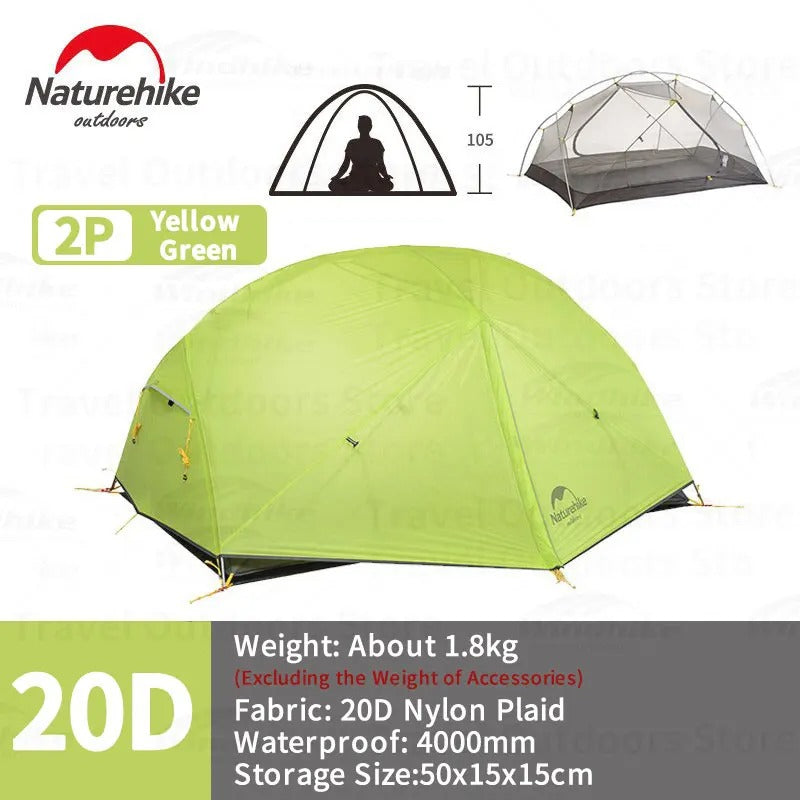 Naturehike Mongar 2 Person 20D Camping Tent