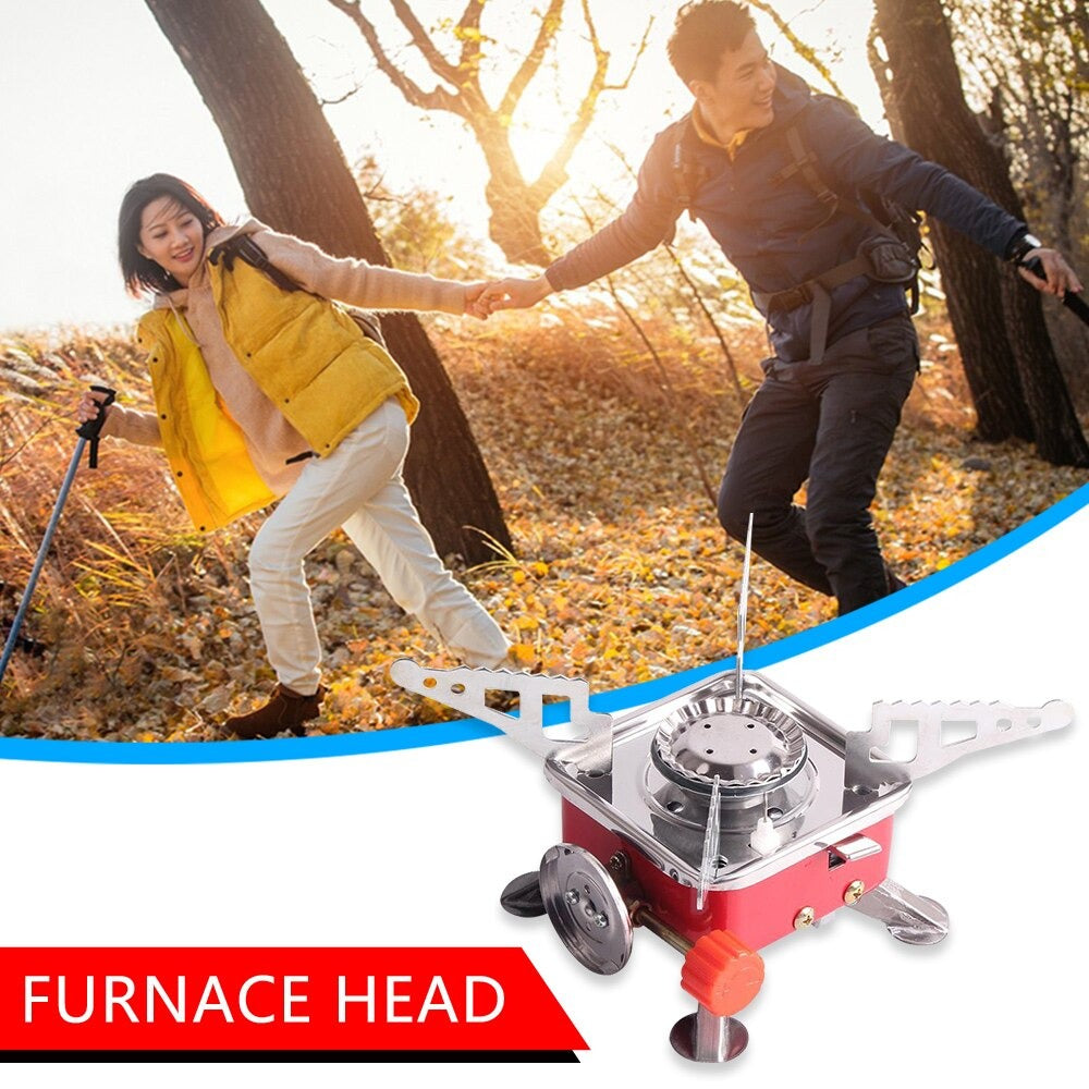 Small Portable Folding Gas Stove Camping Hiking Picnic Burner With Butane