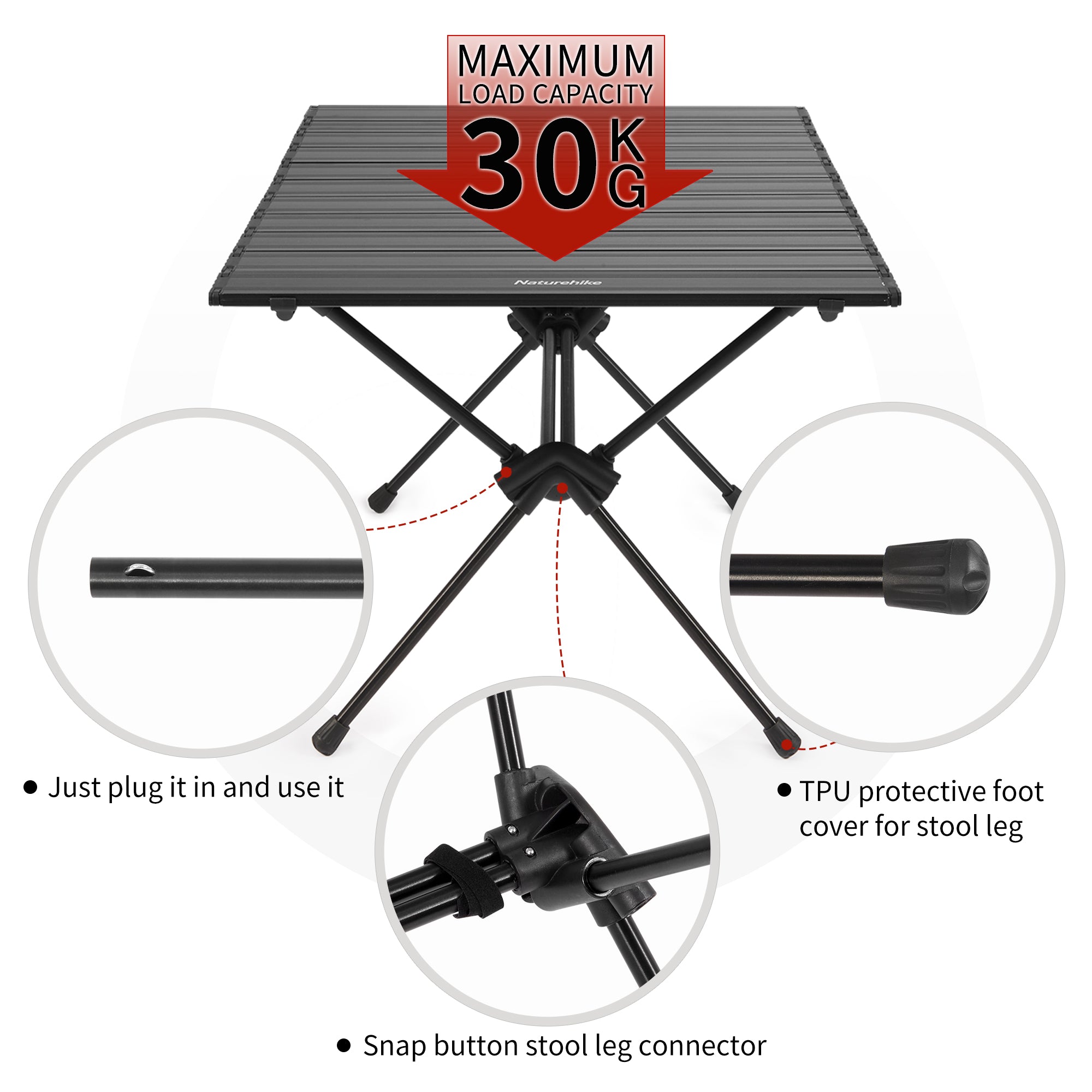 Naturehike Aluminum Alloy Camping Outdoor Picnic Portable Table