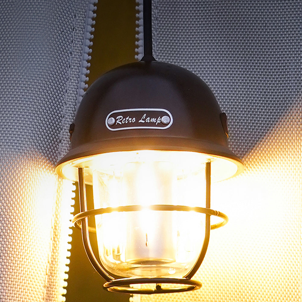 LED Lantern Vintage Portable Camping Tent Hanging  Light LY14
