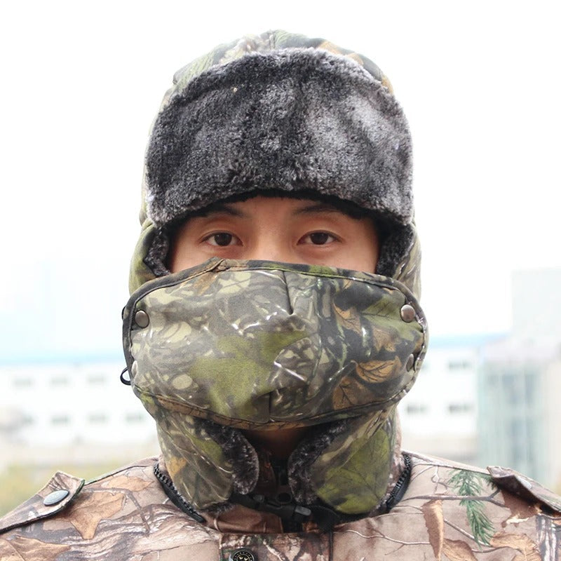 Camouflage Winter Snow Warm Cap