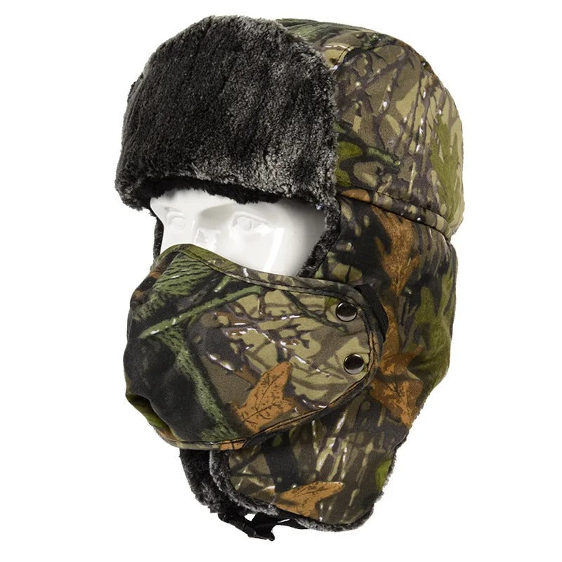 Camouflage Winter Snow Warm Cap