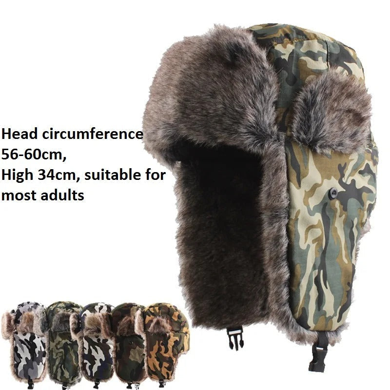 Camouflage Winter Snow Warm Cap